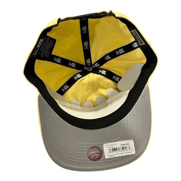 Houston Astros New Era The Golfer Yellow Snapback Hat Unisex Adjustable Fit - Picture 5 of 9